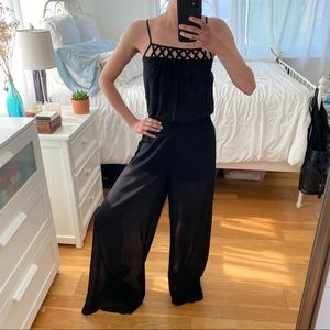 Wide Leg Jumpsuit with Detailing